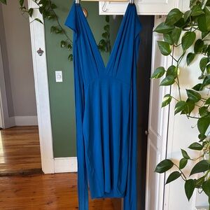 Chic Butter by Nadia Tarr Teal Adjustable Dress